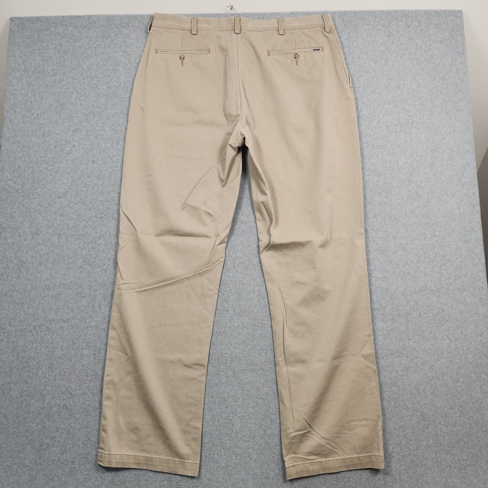Polo Ralph Lauren Pants Mens 36x34 Khaki Tan Classic Fit Straight Chino Cotton - Picture 2 of 12